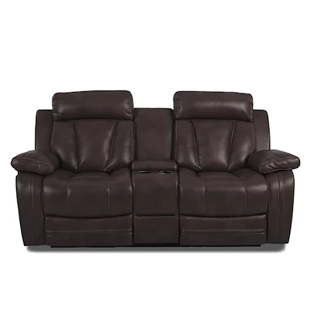 Casual Power Console Reclining Loveseat